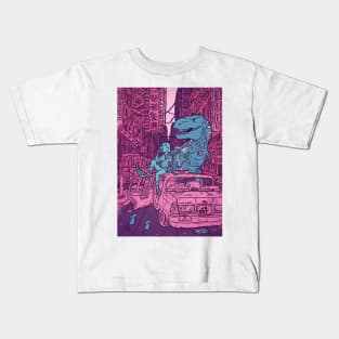 Cobalt Girl & Dimsum Dinosaur Kids T-Shirt